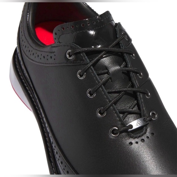 Adidas MC 80 Unisex Golf Shoes-Black/Red-Size (Men7/Women 8)NIB⛳️ - Picture 6 of 10